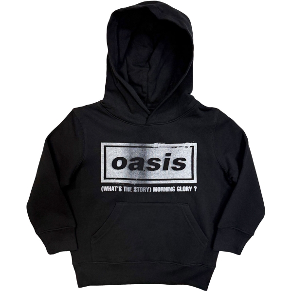 Oasis - What's The Story Distress Logo Boys Bl Hoodie i gruppen MERCH / Kläder / Barnkläder hos Bengans Skivbutik AB (5685466r)