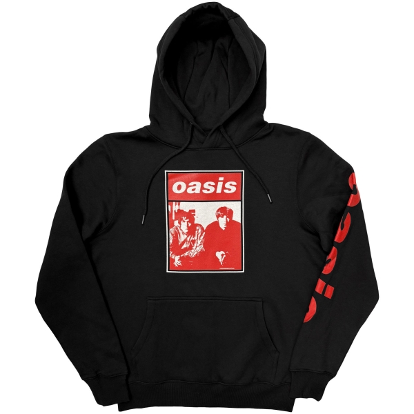 Oasis - Wonderwall Two Colour Photo Uni Bl Hoodie i gruppen MERCH / Kläder / Hoodies hos Bengans Skivbutik AB (5685470r)