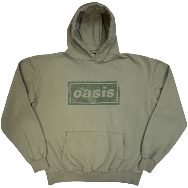 Oasis - Lino Logo Uni Green Hoodie i gruppen MERCH / Kläder / Hoodies hos Bengans Skivbutik AB (5685471r)