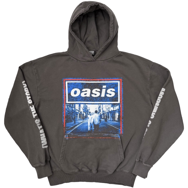 Oasis - What's The Story Blue Tone Uni Char Hoodie i gruppen MERCH / Kläder / Hoodies hos Bengans Skivbutik AB (5685474r)