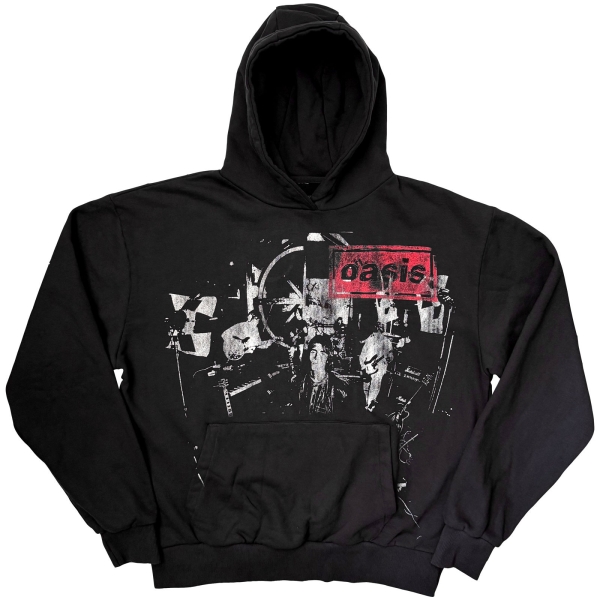 Oasis - Supersonic Monotone Logo Uni Bl Hoodie i gruppen MERCH / Kläder / Hoodies hos Bengans Skivbutik AB (5685475r)
