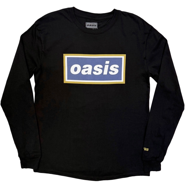 Oasis - Navy Gold Logo Uni Bl Longsleeve i gruppen MERCH / Kläder / Longsleeves & jerseys hos Bengans Skivbutik AB (5685479r)
