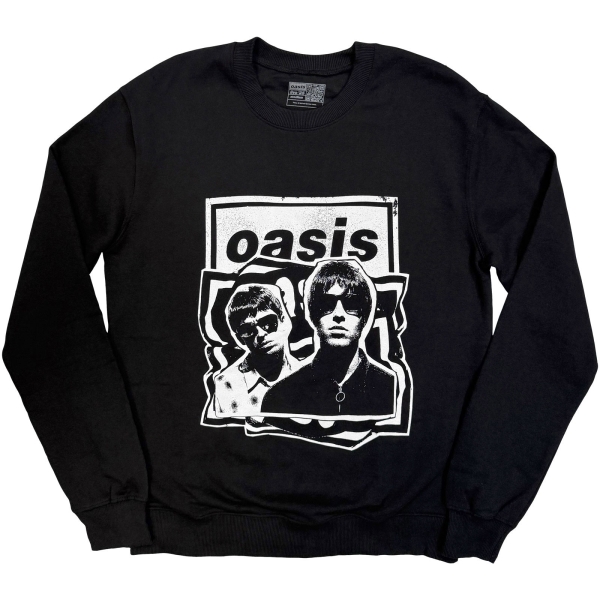 Oasis - Paper Cut Out Photo Uni Bl Sweatshirt i gruppen MERCH / Kläder / Sweatshirts hos Bengans Skivbutik AB (5685482r)