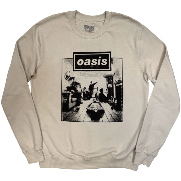 Oasis - Definitely Maybe Frame Uni Stone Sweatshirt i gruppen MERCH / Kläder / Sweatshirts hos Bengans Skivbutik AB (5685487r)