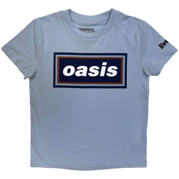 Oasis - 96 Retro Logo Boys Lht Blue T-Shirt i gruppen MERCH / Kläder / Barnkläder hos Bengans Skivbutik AB (5685489r)