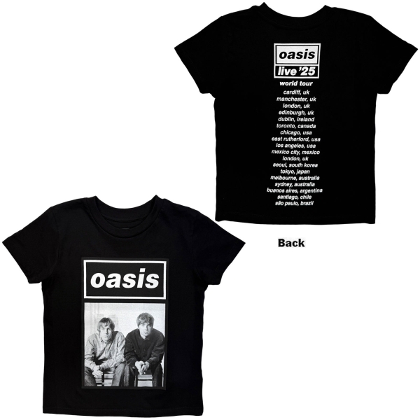 Oasis - Wonderwall Live '25 World Boys Bl T-Shirt i gruppen MERCH / Kläder / Barnkläder hos Bengans Skivbutik AB (5685493r)
