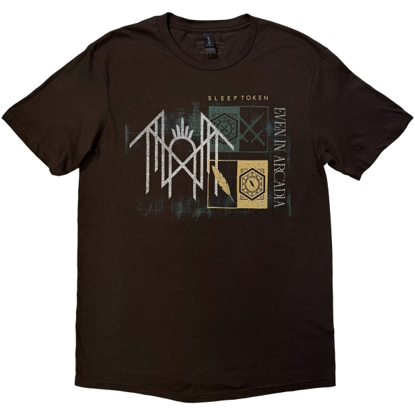 Sleep Token - Even In Arcadia Symbols Uni Brown T-Shirt i gruppen MERCH / Kläder / T-shirts hos Bengans Skivbutik AB (5685521r)