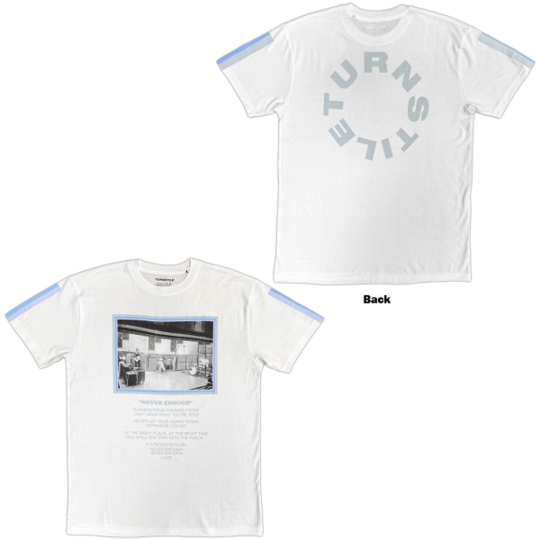 Turnstile - Never Enough Studio Uni Wht T-Shirt i gruppen MERCH / Kläder / T-shirts hos Bengans Skivbutik AB (5685534r)