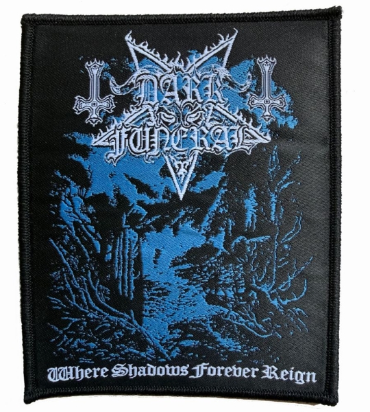 Dark Funeral - Patch Where Shadows Forever Reign i gruppen MERCHANDISE / Accessoarer / Kommande / Hårdrock hos Bengans Skivbutik AB (5686282)