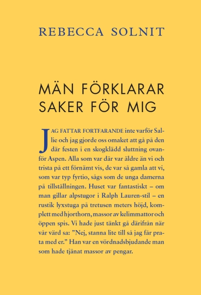 Rebecca Solnit - Män Förklarar Saker För Mig i gruppen ÖVRIGT / Pocketböcker hos Bengans Skivbutik AB (5686502)