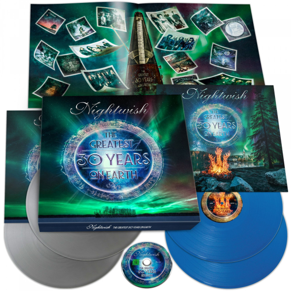 Nightwish - The Greatest 30 Years On Earth (4Lp Silver & Blue+Br Boxset Incl 36 Page Booklet) i gruppen VINYL / Kommande / Finsk Musik,Hårdrock hos Bengans Skivbutik AB (5686694)