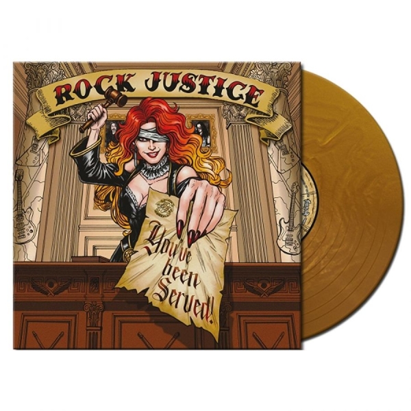 Rock Justice - You've Been Served (Gold Vinyl Lp) i gruppen VINYL / Kommande / Hårdrock hos Bengans Skivbutik AB (5687146)