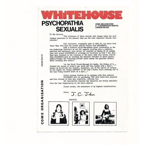 Whitehouse - Psychopathia Sexualis (Legacy Editi i gruppen CD / Pop-Rock hos Bengans Skivbutik AB (5689430)
