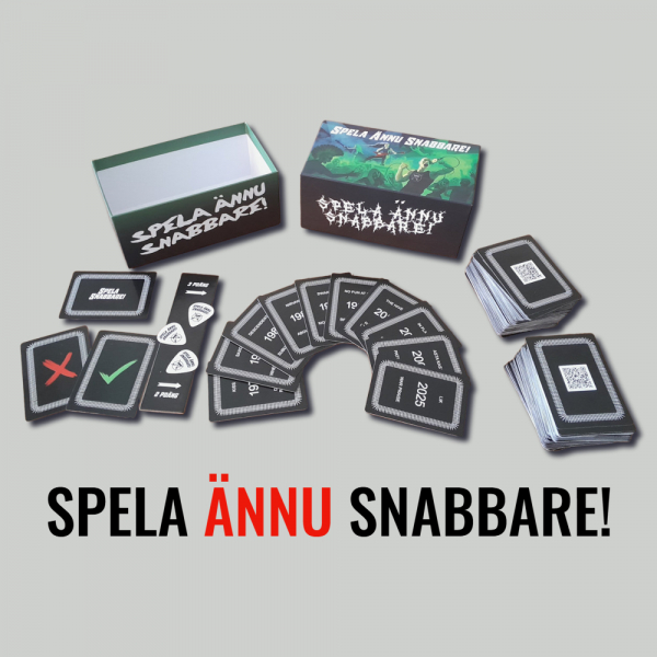 Spela Snabbare - Spela Ännu Snabbare! i gruppen MERCH hos Bengans Skivbutik AB (5689861)
