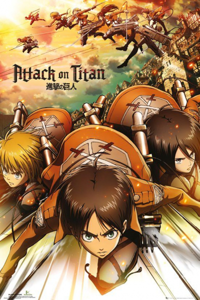 Movie Poster - Attack On Titan - Attack 91,5 X 61 Cm i gruppen MERCHANDISE / Poster / hos Bengans Skivbutik AB (5690075)