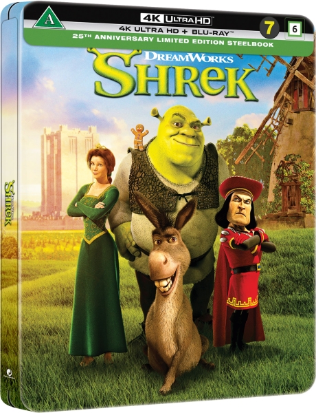 Movie - Shrek (25th Ltd Steelbook 3-disc / 4K UHD + Blu-ray) i gruppen FILM / Film UHD-4K hos Bengans Skivbutik AB (5690104)