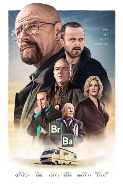 Movie Poster - Breaking Bad - It Was All In The Chemistry 91,5 x 61 cm i gruppen MERCHANDISE / Poster / TV-serie hos Bengans Skivbutik AB (5690282)