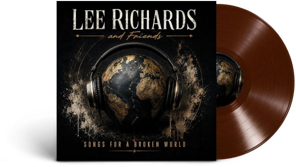 Richards Lee & Friends - Songs For A Broken World (Brown Vin i gruppen VINYL / Kommande / Hårdrock hos Bengans Skivbutik AB (5690761)