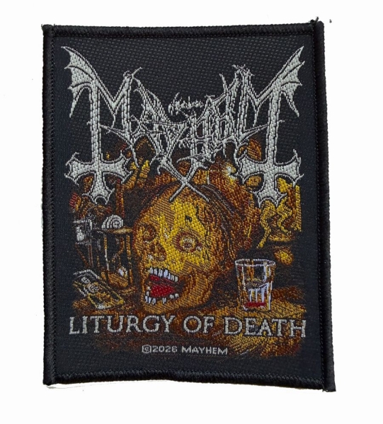 Mayhem - Patch Liturgy Of Death (10 Cm X 7,8 i gruppen MERCHANDISE / Accessoarer / Kommande / Hårdrock hos Bengans Skivbutik AB (5691955)
