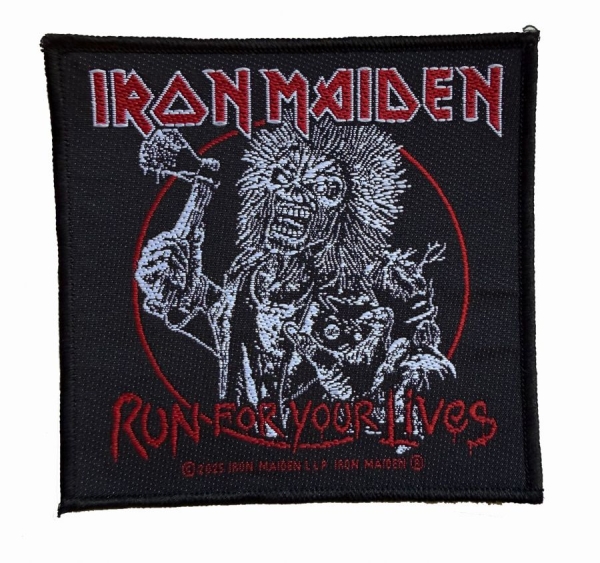 Iron Maiden - Patch Run For Your Lives (9,7 Cm X i gruppen MERCHANDISE / Accessoarer / Kommande / Hårdrock hos Bengans Skivbutik AB (5691966)