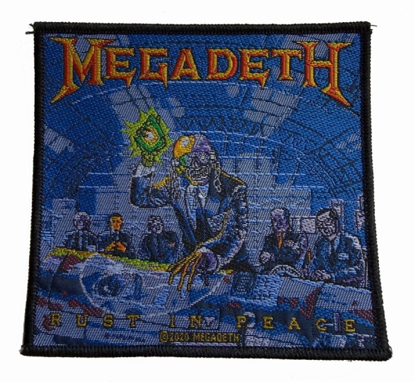 Megadeth - Patch Rust In Peace (9,7 Cm X 10 Cm i gruppen MERCHANDISE / Accessoarer / Kommande / Hårdrock hos Bengans Skivbutik AB (5691975)