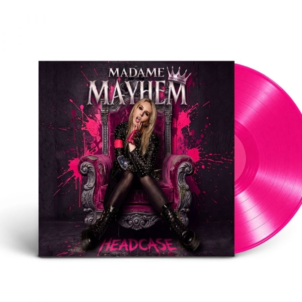 Madame Mayhem - Headcase (Pink Vinyl Lp) i gruppen VINYL / Kommande / Hårdrock hos Bengans Skivbutik AB (5692535)