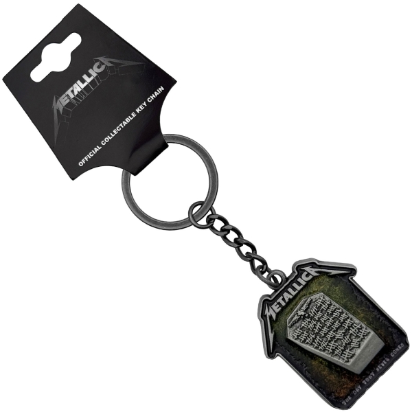 Metallica - Never Die Tombstone Keychain i gruppen MERCHANDISE / Nyckelring / / hos Bengans Skivbutik AB (5692763)