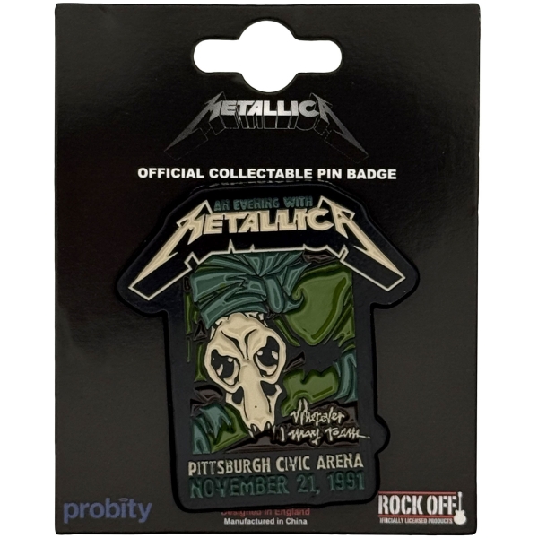 Metallica - Roam Tour Pin Badge i gruppen MERCHANDISE / Pin-Button Badge / / hos Bengans Skivbutik AB (5692787)