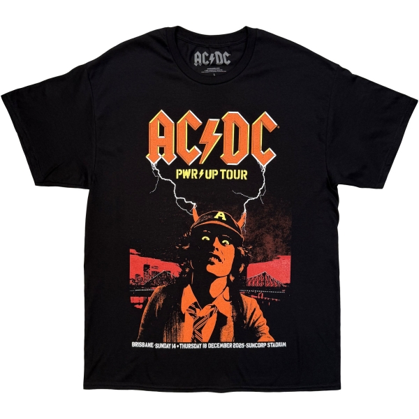 Ac/Dc - Brisbane Uni Bl T-Shirt i gruppen MERCHANDISE / T-shirt / Nyheter / Hårdrock hos Bengans Skivbutik AB (5692970r)