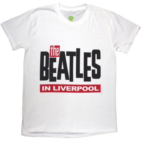 The Beatles - In Liverpool Uni Wht T-Shirt i gruppen MERCHANDISE / T-shirt / Nyheter / Pop-Rock hos Bengans Skivbutik AB (5692975r)