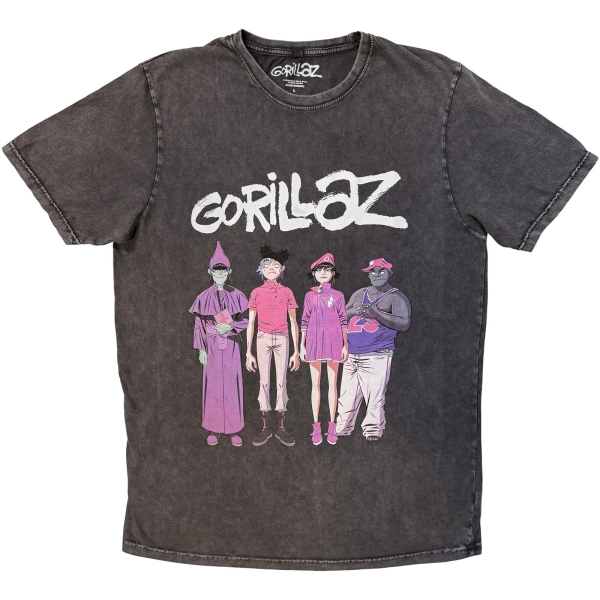 Gorillaz - Cracker Island Standing Stone Wash Uni Char T-Shirt i gruppen MERCHANDISE / T-shirt / Nyheter / Pop-Rock hos Bengans Skivbutik AB (5692992r)