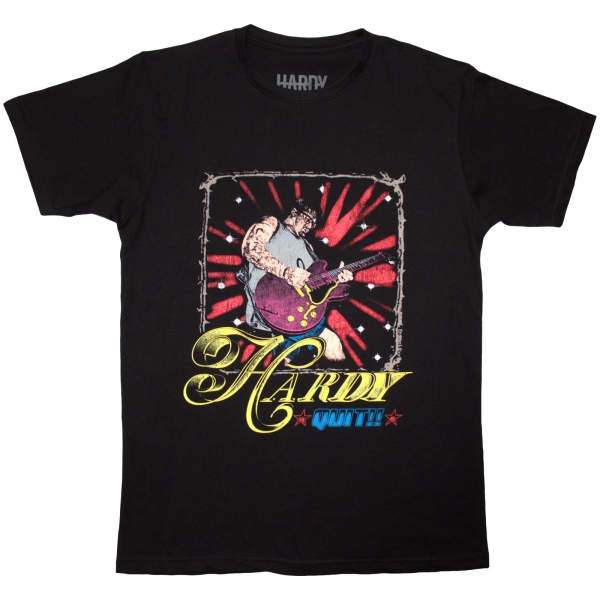 Hardy - Quit!! Guitar Uni Bl T-Shirt i gruppen MERCHANDISE / T-shirt / Nyheter / Country hos Bengans Skivbutik AB (5692995r)