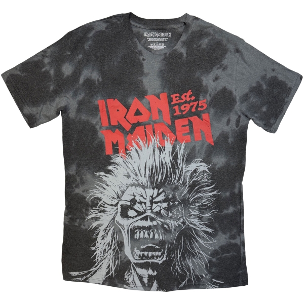 Iron Maiden - Jumbo Scream Head Uni Bl Dip-Dye T-Shirt i gruppen MERCHANDISE / T-shirt / Nyheter / Hårdrock hos Bengans Skivbutik AB (5692997r)