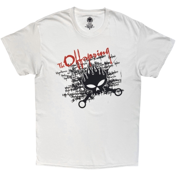 The Offspring - Hypodermic Uni Wht T-Shirt i gruppen MERCHANDISE / T-shirt / Nyheter / Punk hos Bengans Skivbutik AB (5693015r)
