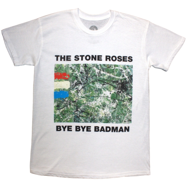 The Stone Roses - Badman Uni Wht T-Shirt i gruppen MERCHANDISE / T-shirt / Nyheter / Pop-Rock hos Bengans Skivbutik AB (5693028r)
