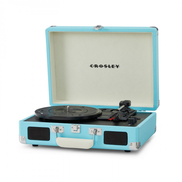 Vinylspelare - Cruiser Plus Deluxe Portable Turntable - Now With Bluetooth Out (Turquoise) i gruppen Utrustning & tillbehör / Vinylspelare hos Bengans Skivbutik AB (5693698)