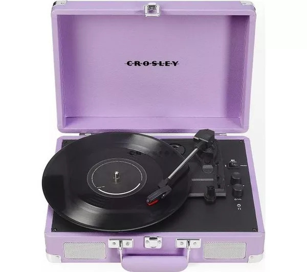 Vinylspelare - Cruiser Plus Portable Turntable (Lavender) i gruppen Utrustning & tillbehör / Vinylspelare hos Bengans Skivbutik AB (5693699)