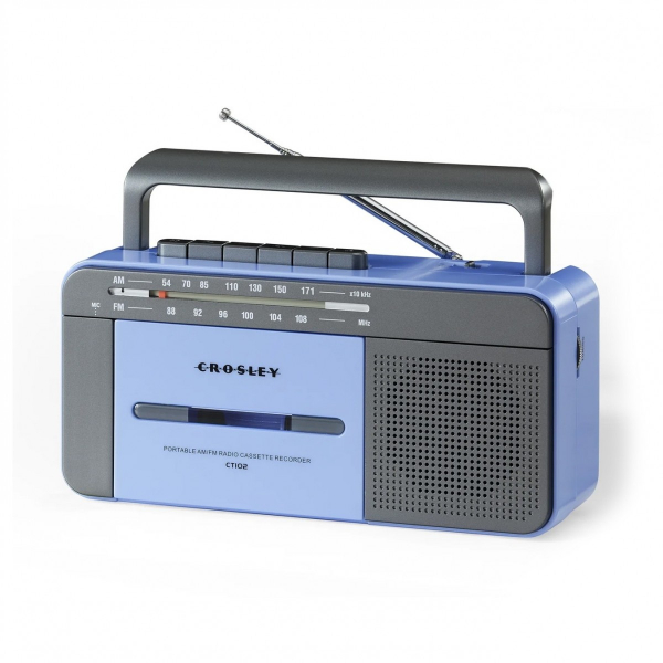 Kassettspelare - Ct102 Cassette Player (Blue/Grey) (Uk Adapter) i gruppen ÖVRIGT / hos Bengans Skivbutik AB (5693700)