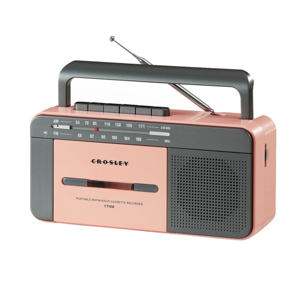 Kassettspelare - Ct102 Cassette Player (Rose Gold/Grey) (Uk Adapter) i gruppen ÖVRIGT / hos Bengans Skivbutik AB (5693701)