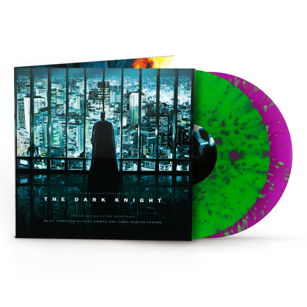 Hans Zimmer & James Newton Howard - The Dark Knight (Original Motion Picture Soundtrack) Neon Purple Green Splatter i gruppen VINYL / Kommande / Pop-Rock hos Bengans Skivbutik AB (5693924)
