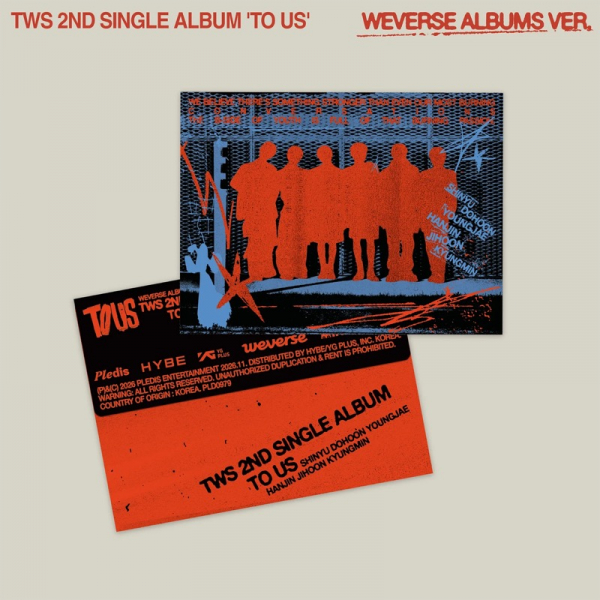 Tws - To Us (Weverse Albums Ver.) i gruppen MERCHANDISE / Merch+Code / Kommande / K-Pop hos Bengans Skivbutik AB (5694247)