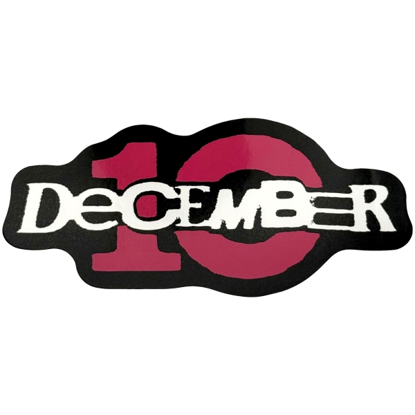 December 10 - Logo Sticker i gruppen MERCHANDISE / Merch / Nyheter / Pop-Rock hos Bengans Skivbutik AB (5694738)
