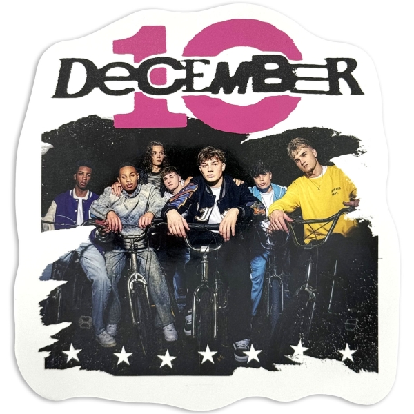 December 10 - Bike Poster Sticker i gruppen MERCHANDISE / Merch / Nyheter / Pop-Rock hos Bengans Skivbutik AB (5694739)