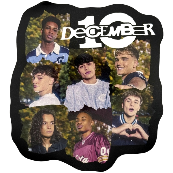 December 10 - Ripped Frame Sticker i gruppen MERCHANDISE / Merch / Nyheter / Pop-Rock hos Bengans Skivbutik AB (5694741)