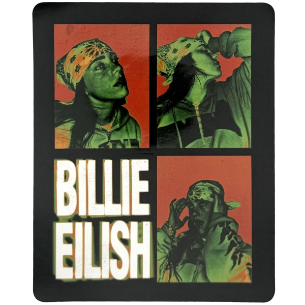 Billie Eilish - 3 Photo Logo Sticker i gruppen MERCHANDISE / Merch / Nyheter / Pop-Rock hos Bengans Skivbutik AB (5694769)