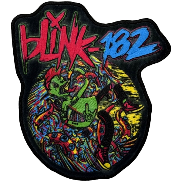 Blink-182 - Overboard Event Woven Patch i gruppen MERCH / Accessoarer / Tygmärken hos Bengans Skivbutik AB (5694783)