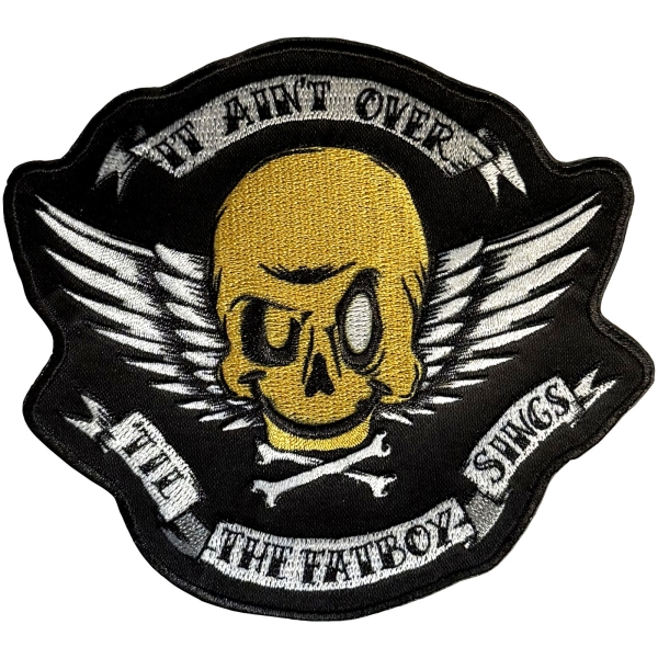 Fatboy Slim - Skull Woven Patch i gruppen MERCH / Accessoarer / Tygmärken hos Bengans Skivbutik AB (5694812)