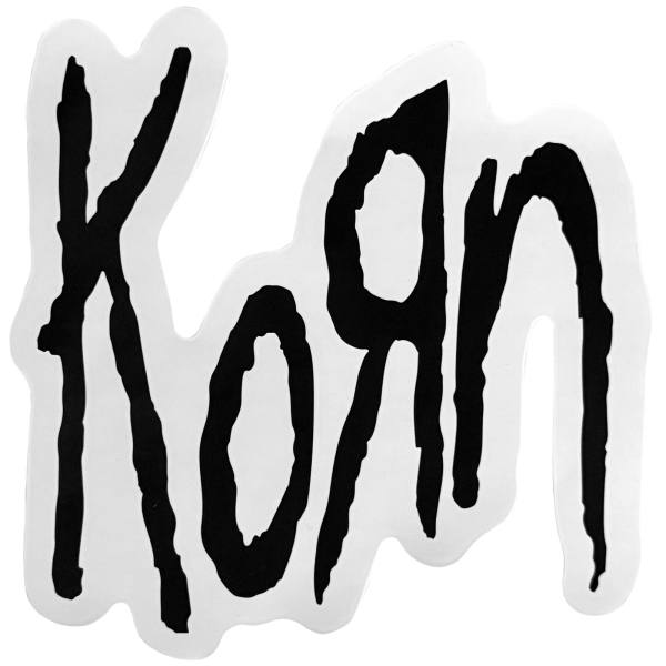 Korn - Black Logo Sticker i gruppen MERCHANDISE / Merch / Nyheter / Hårdrock hos Bengans Skivbutik AB (5694832)