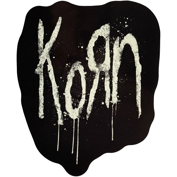 Korn - Splatter Logo Sticker i gruppen MERCH / Prylar / Klistermärken hos Bengans Skivbutik AB (5694837)