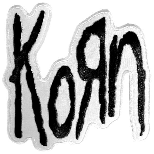 Korn - Black Logo Woven Patch i gruppen MERCH / Accessoarer / Tygmärken hos Bengans Skivbutik AB (5694854)